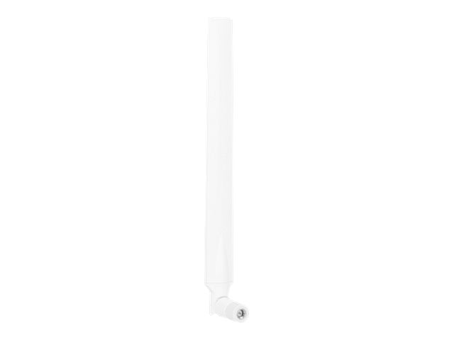 DELOCK LTE Antenne SMA Stecker 0 - 4 dBi omnidirektional drehbar mit Kippgelenk weiss - Vorderansicht