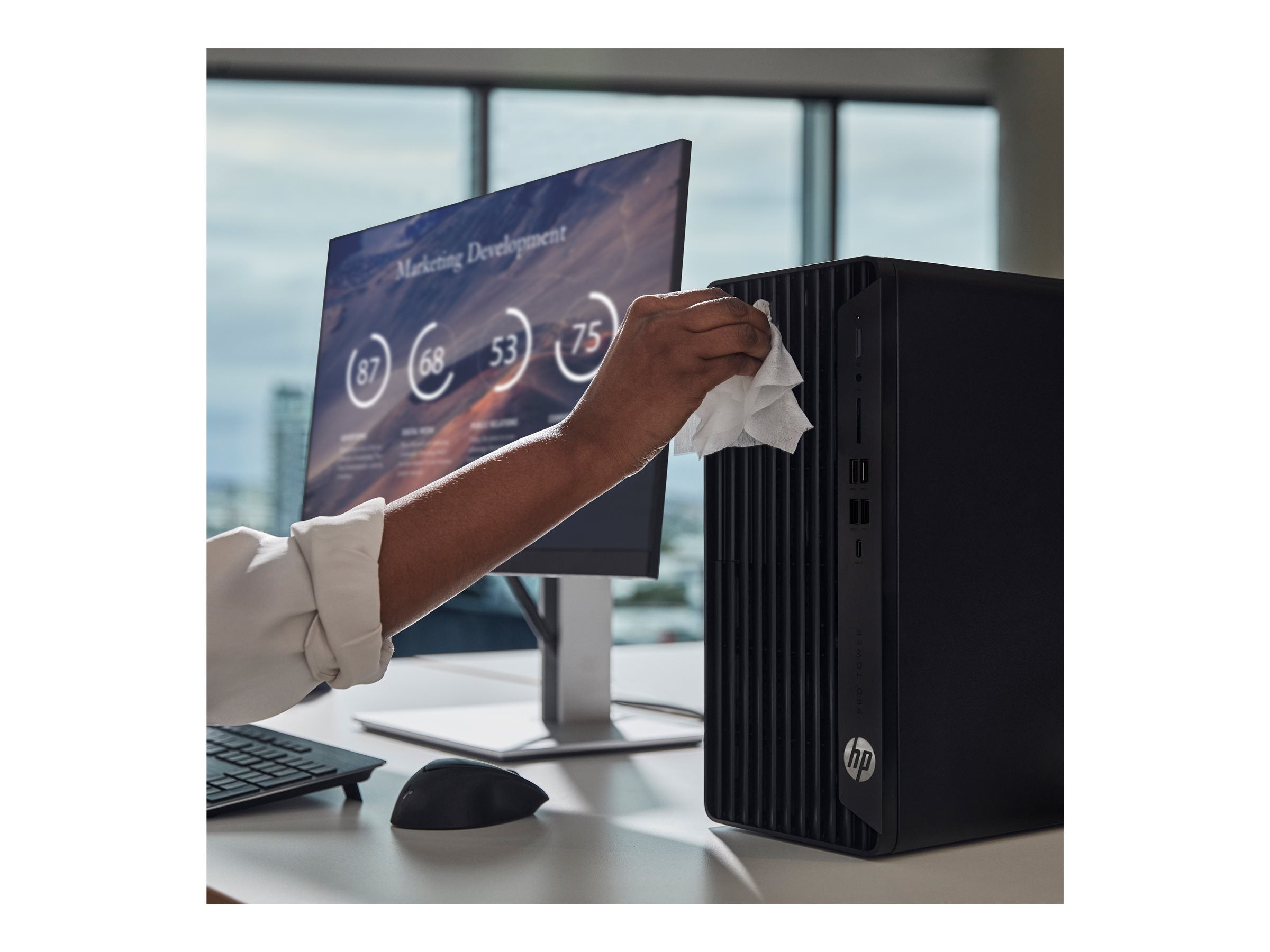 HP Pro Tower 400 G9 Seitenansicht
