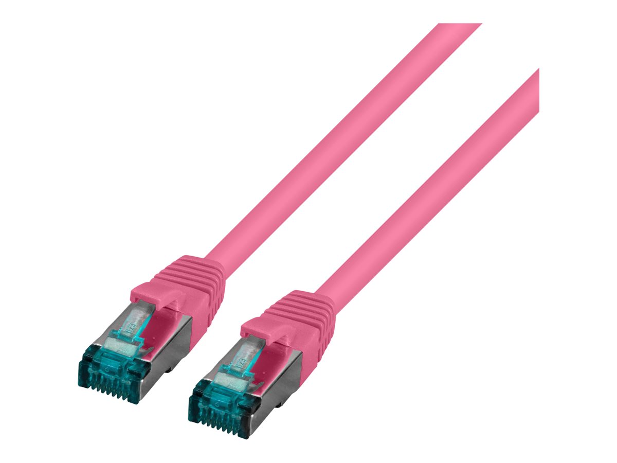 EFB RJ45 Patchkabel S/FTP Cat6A LSZH Magenta 30m - Vorderansicht