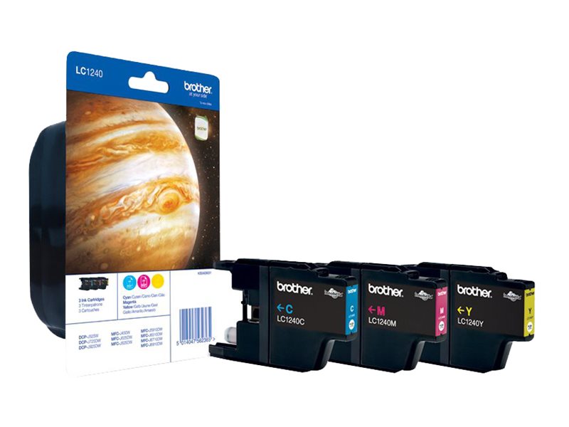 BROTHER LC1240RBWBPDR Rainbowpack Tintenpatrone im Blister
