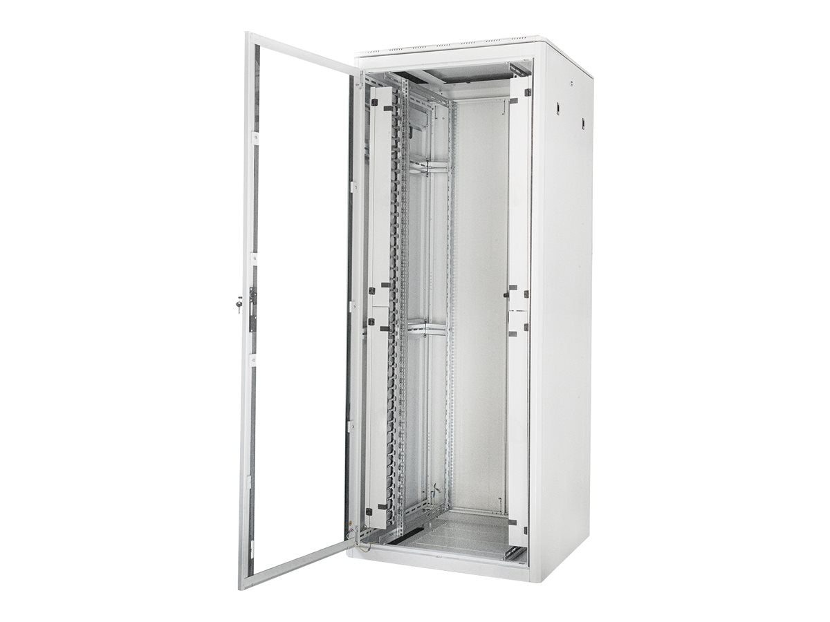 DIGITUS 42HE Netzwerkschrank Varioflex-N 2022 grau - Vorderansicht