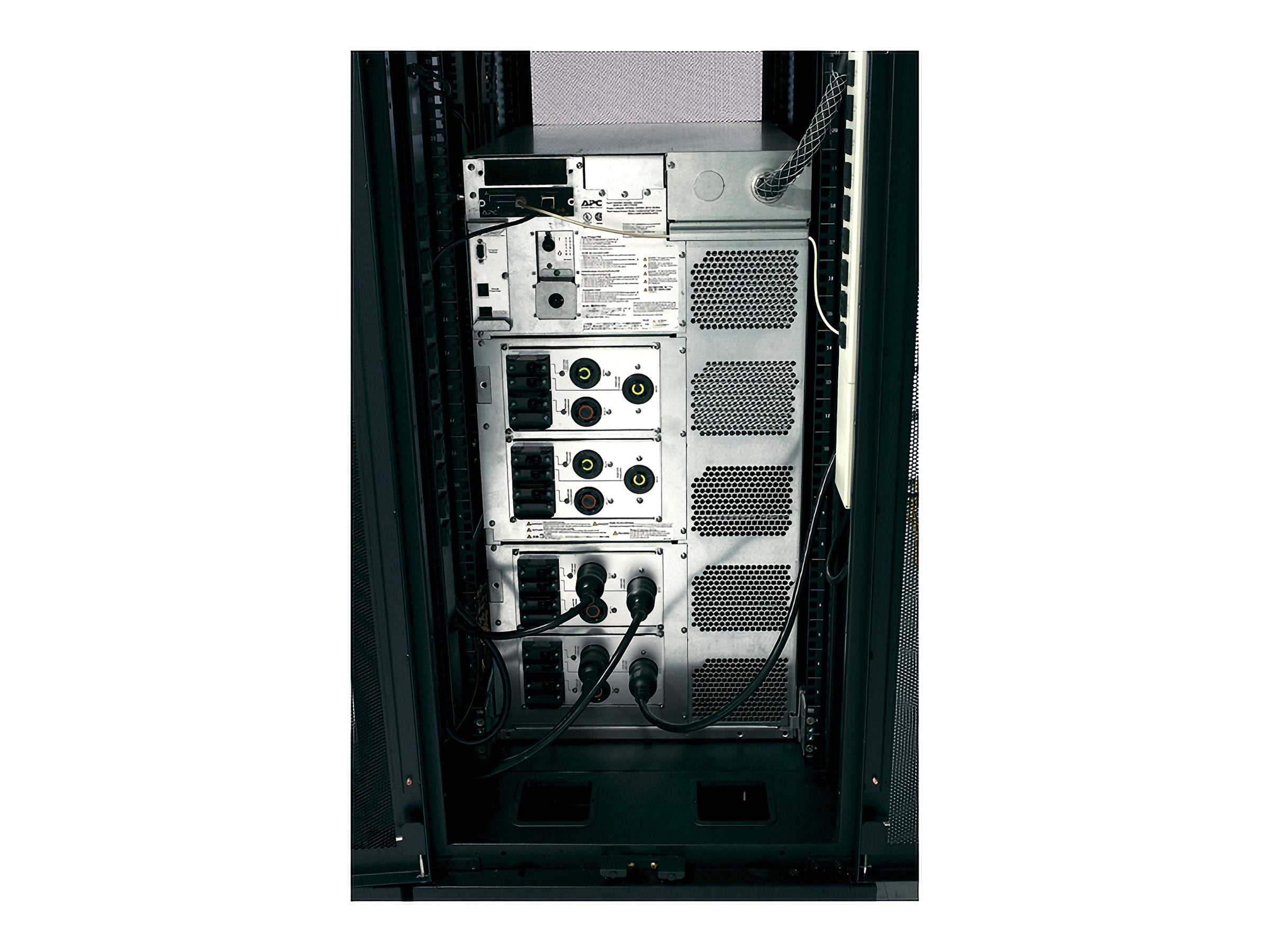 APC Symmetra LX 12kVA Scalable to 16kVA N+1 Power Rack AC 208/240V 12000VA Ethernet 10/100 oc 13 19U 19 BK silver