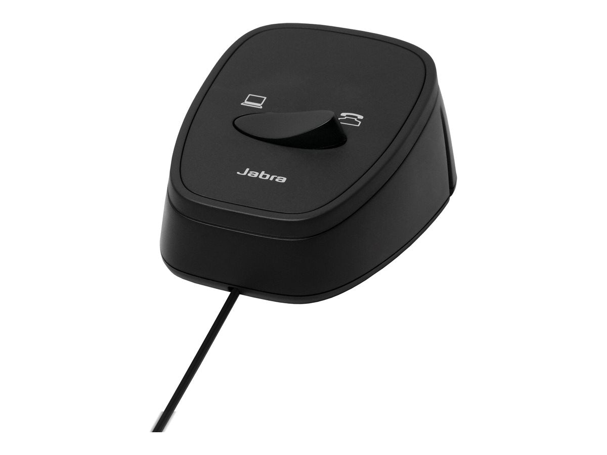 JABRA Link 180 Switch seamlessly between desk and softphone Plug Play solution for corded Jabra Headsets