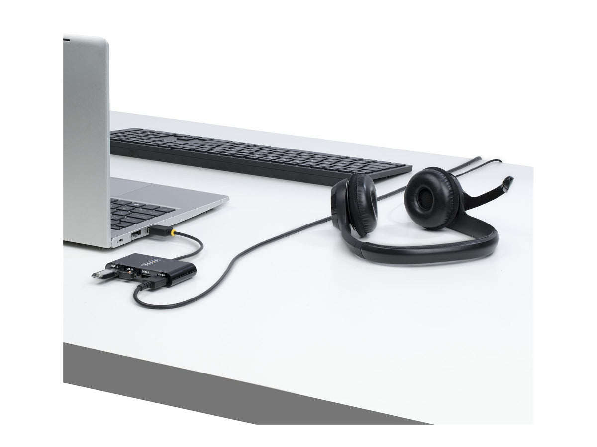 STARTECH.COM 4-Port USB 2.0 Hub USB Busbetrieben Mini USB Hub fur Reisen Multi USB Adapter/Verteiler Mobiler USB Splitter