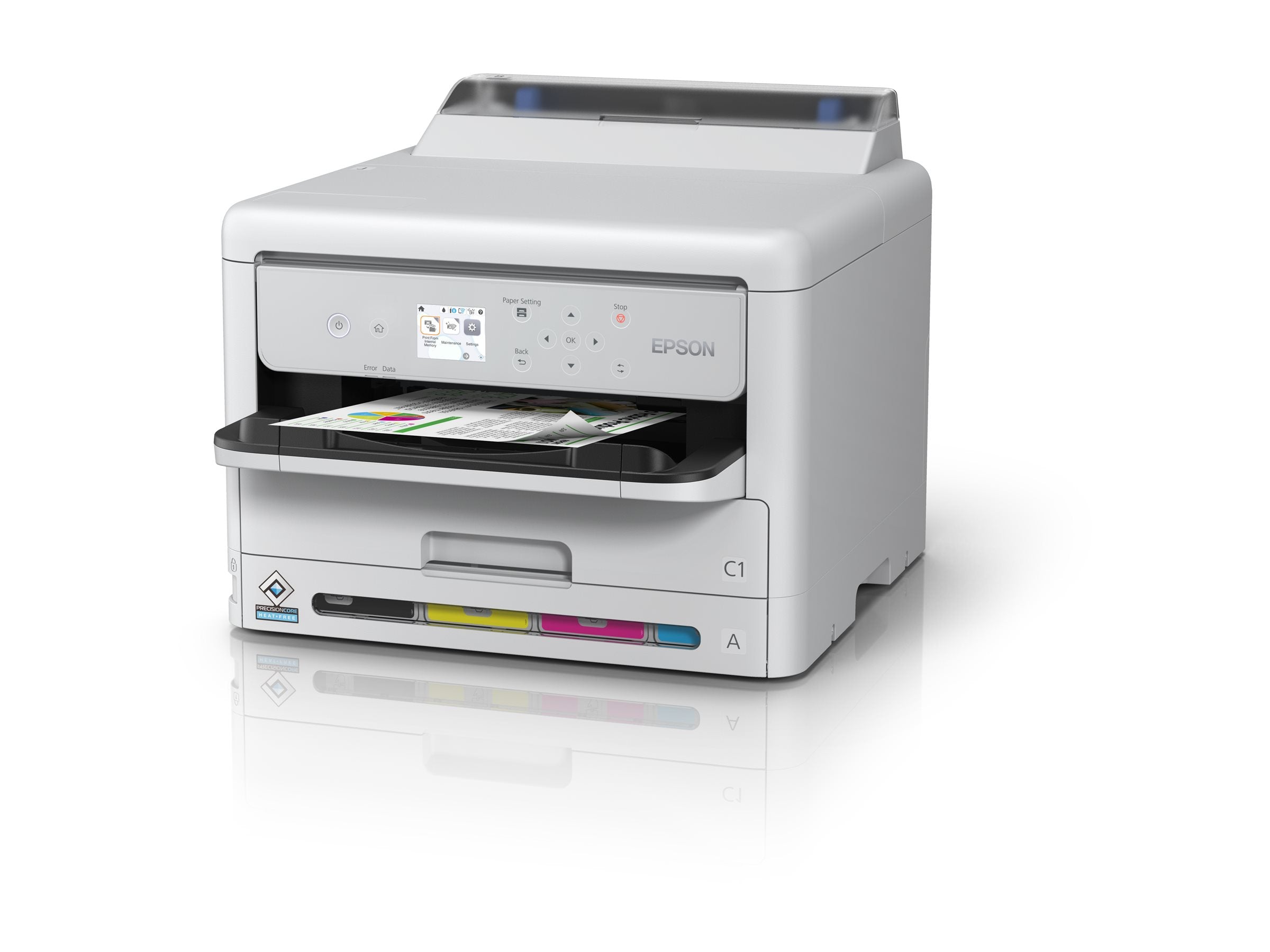EPSON PRO WF-C5390DW BAM Drucker Vorderansicht