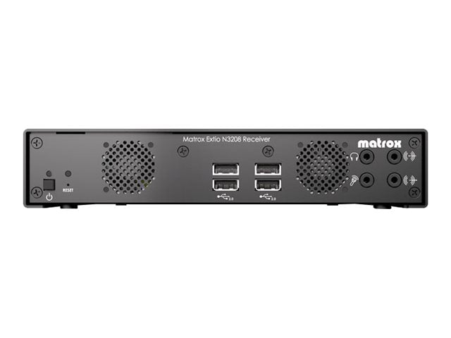 MATROX Extio N3208 IP KVM receiver appliance Matrox Extio N3208 receiver appliance receives from an Extio N3208 transmitter