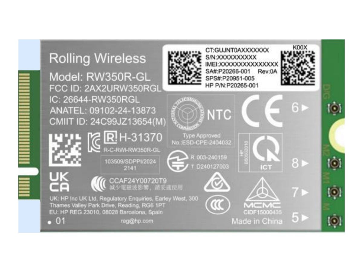 HP 4G LTE-AP Cat 19 WWAN Vorderansicht