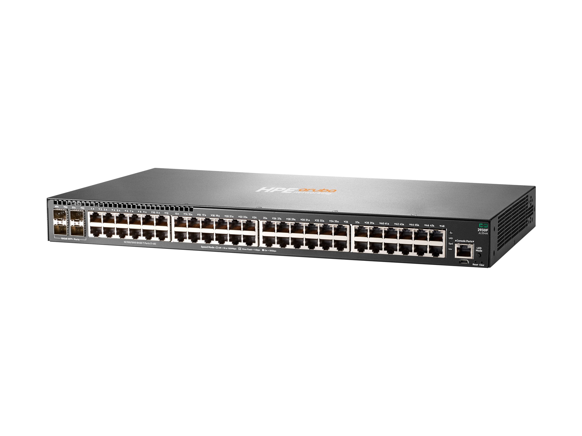 ARUBA HPE Aruba 2930F 48G 4SFP+ Switch Vorderansicht