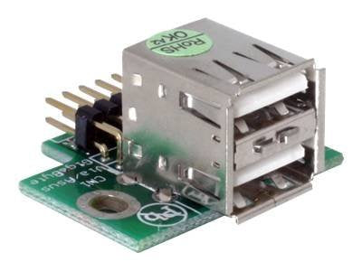 DELOCK MBz USB Pinheader St. > 2x USB2.0-A Bu - Vorderansicht