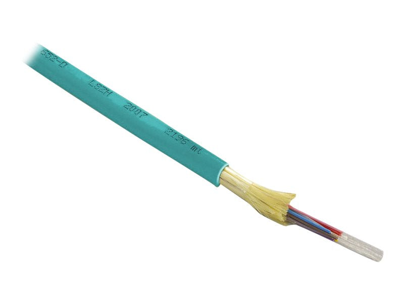 DIGITUS LWL A-I-DQZNBH 8G50/125 MM OM3 8 Fasern Innen/Aussen Dca LSZH schwarz Länge 1m - Vorderansicht