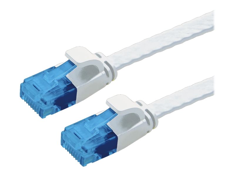 VALUE Patchkabel Kat.6A Class EA UTP extra-flach weiss 1,5m - Vorderansicht