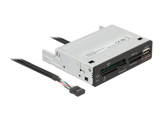DELOCK 8,89cm 3,5Zoll USB 2.0 Card Reader Vorderansicht