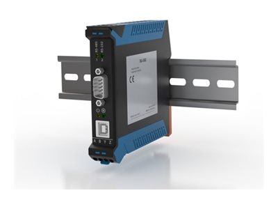 SEH SU-302 Seriell zu USB-Konverter Hutschiene Vorderansicht