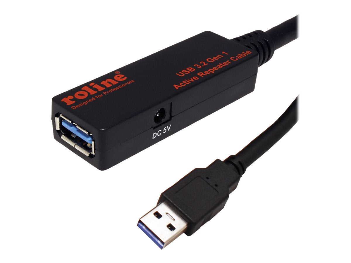 ROLINE USB 3.2 Gen 1 Aktives Repeater Kabel schwarz 10m - Verpackung
