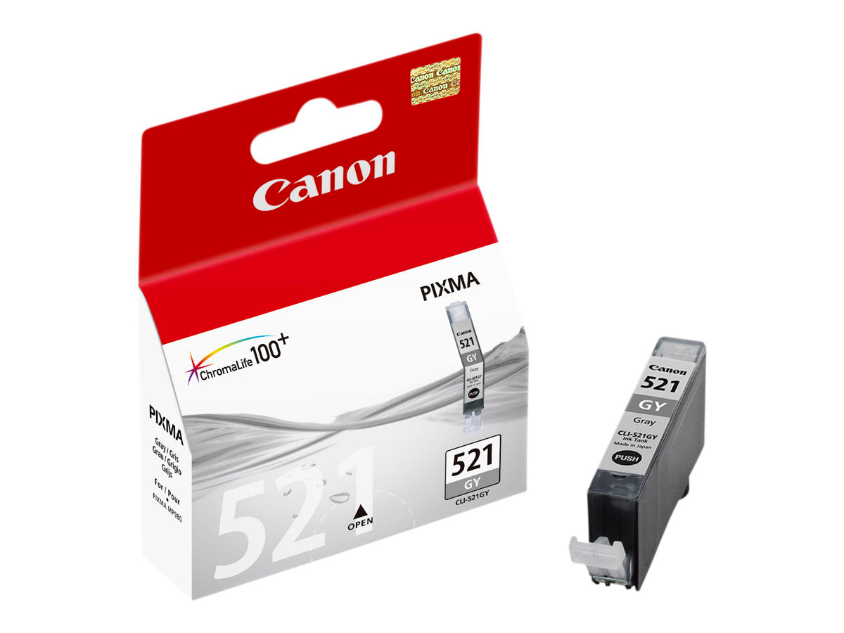 CANON CLI-521G Tintenbehälter grau Detailansicht