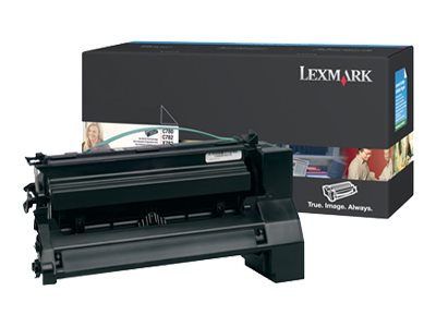LEXMARK C782, X782e Toner schwarz extra hohe Kapazität Vorderansicht