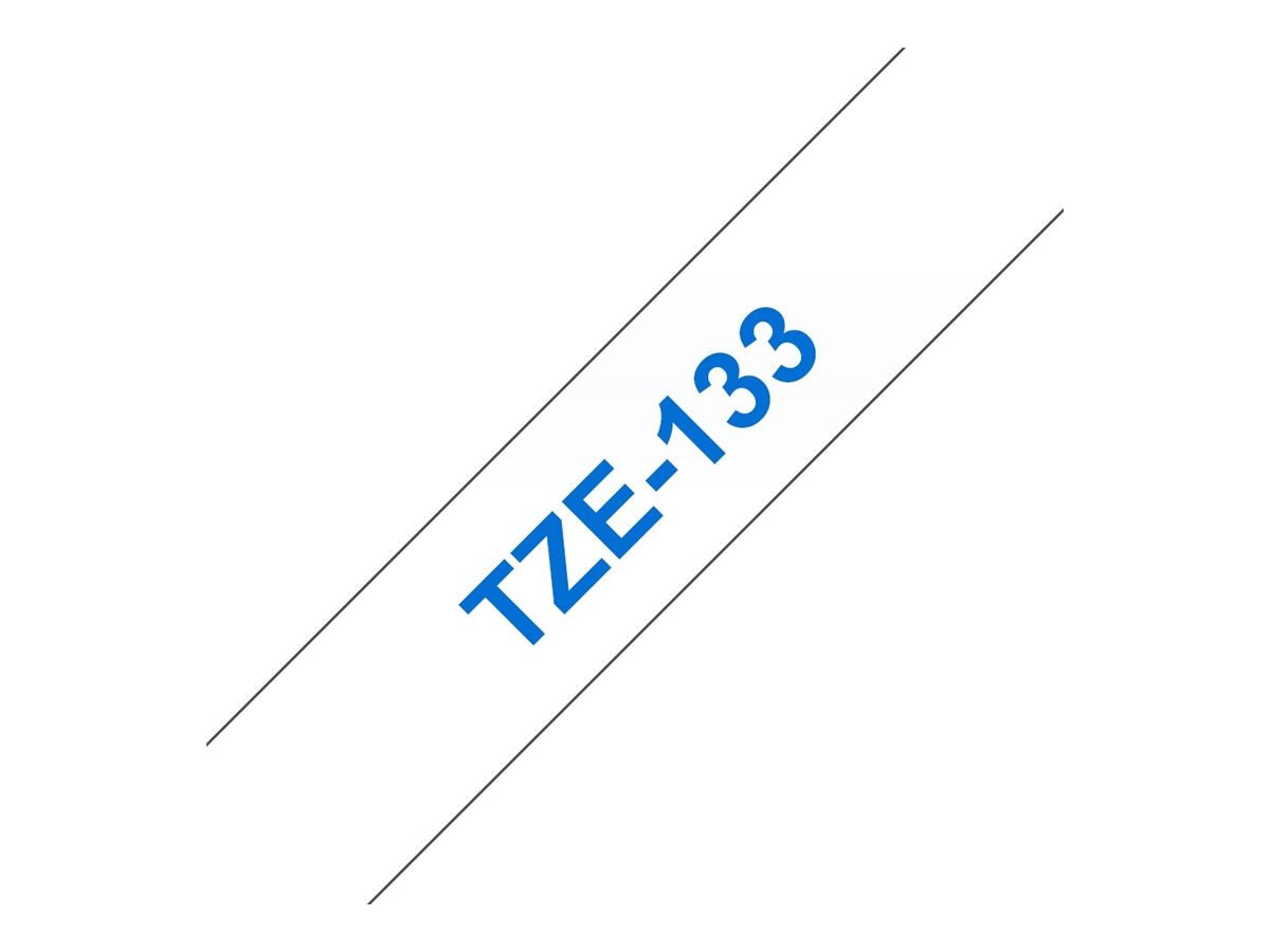 BROTHER P-Touch TZE-133 blau auf clear 12mm Verpackung