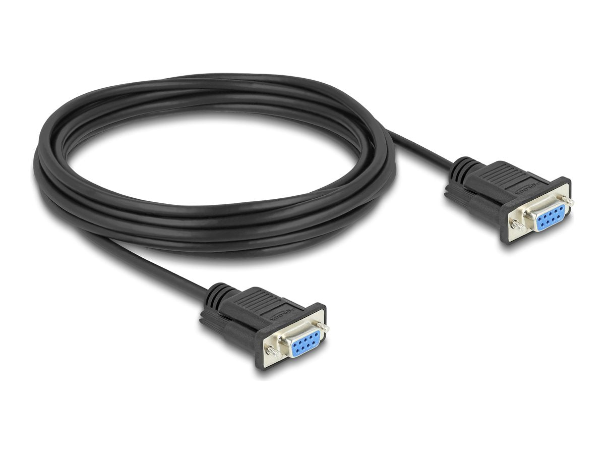 DELOCK Seriell Kabel RS-232 D-Sub9 Buchse zu Buchse 5m - Vorderansicht