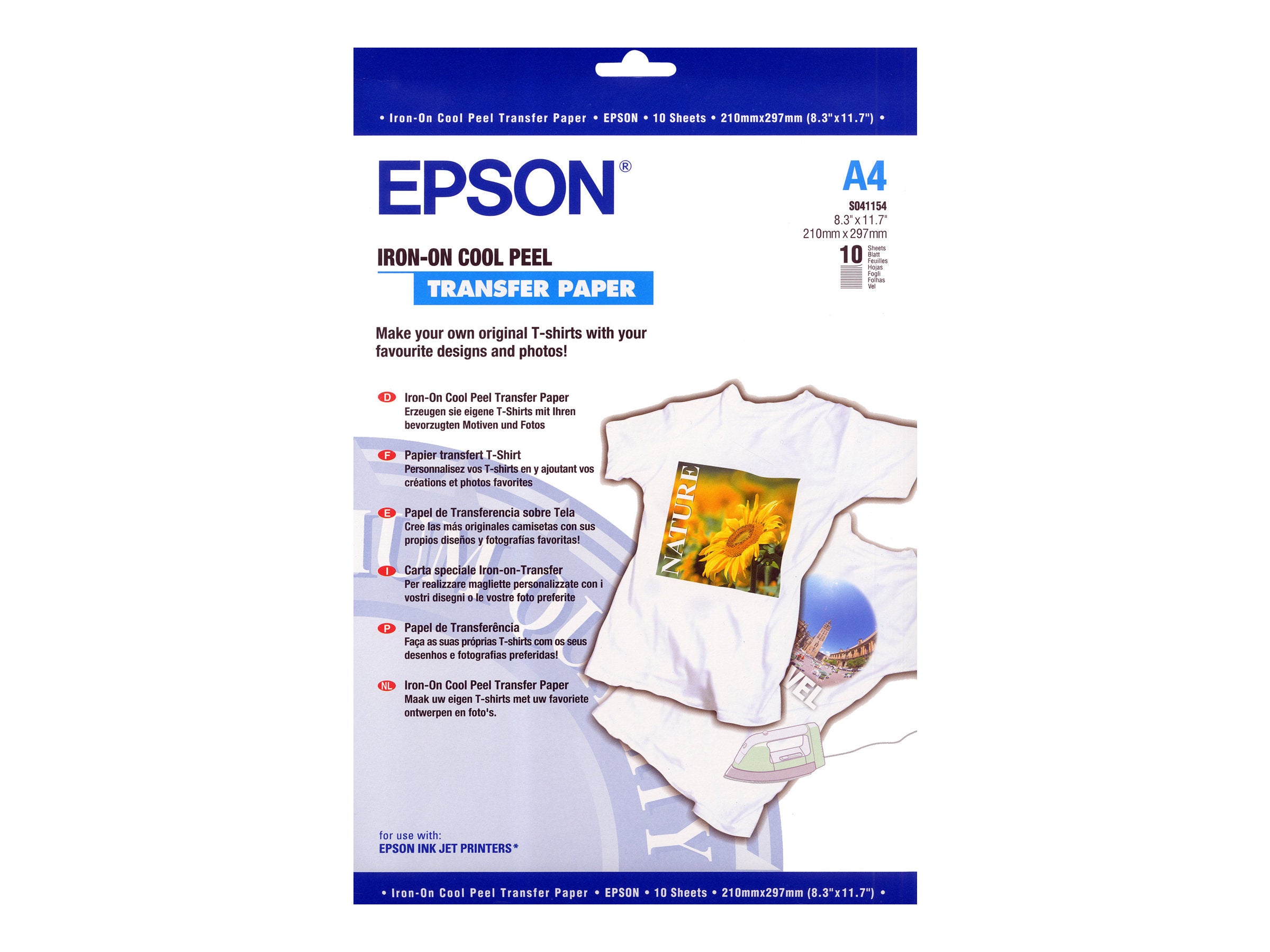 EPSON S041154 Iron-on-transfer Papier Verpackung