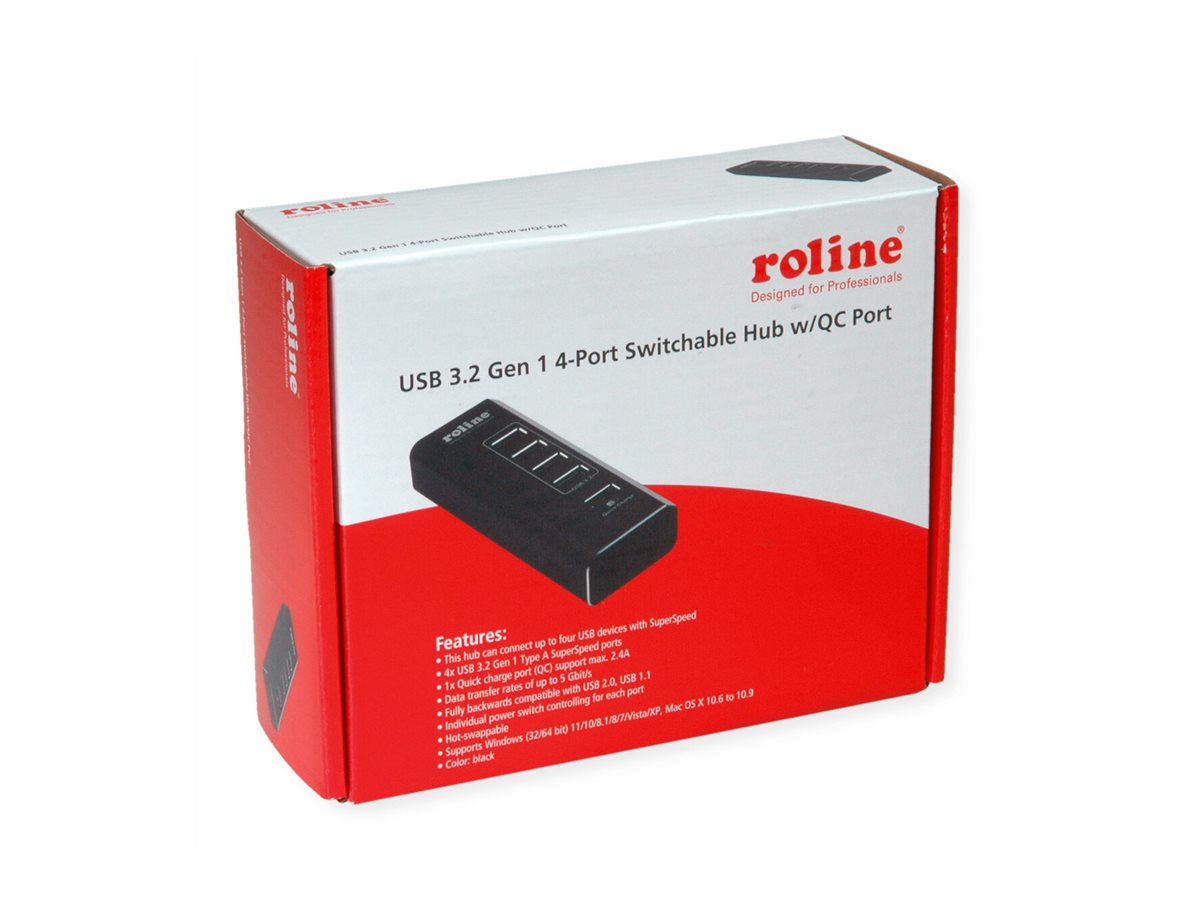 ROLINE USB 3.2 Gen 1 Notebook Hub Vorderansicht