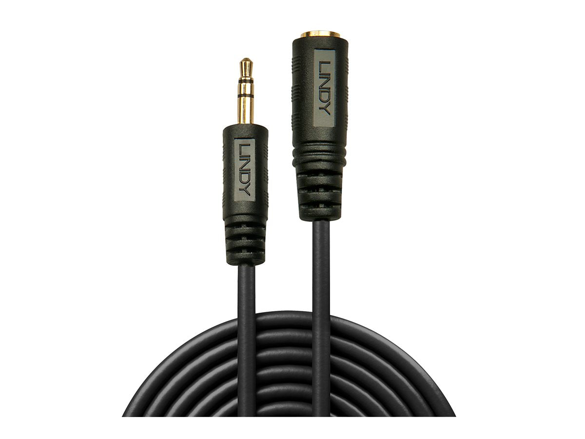LINDY Audioverlaengerung Stereo 3,5mm 10m Vorderansicht