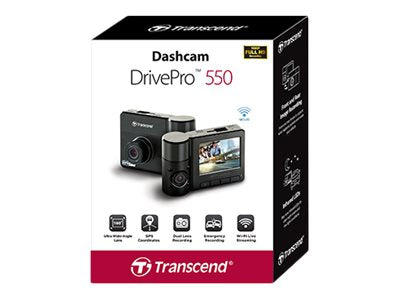 TRANSCEND 128GB Dashcam DrivePro 550 Dual Cam - Seitenansicht