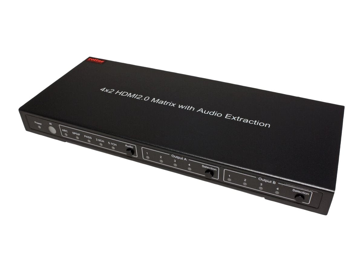 ROLINE 4K HDMI Matrix Switch 4 x 2 Detailansicht