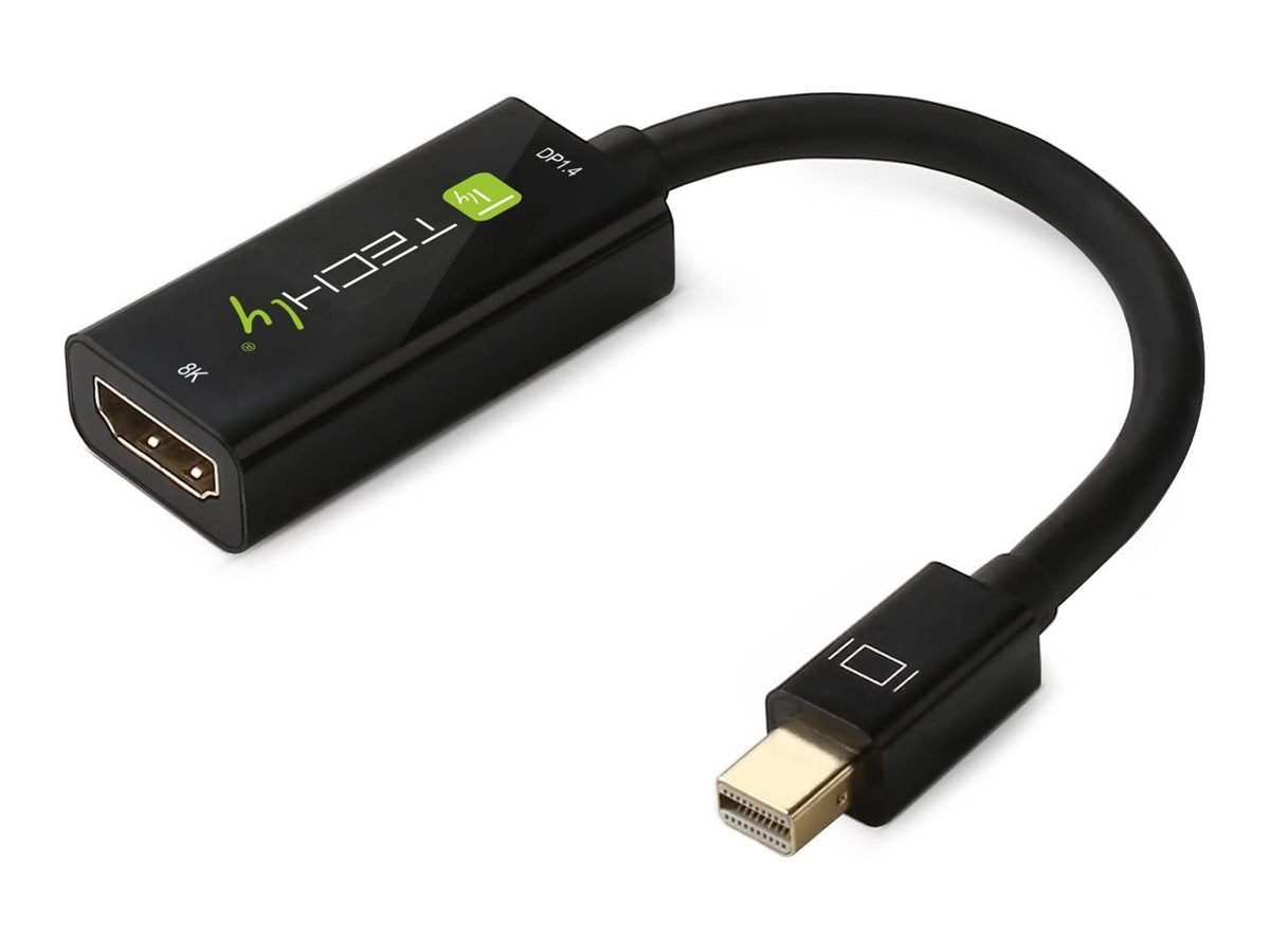 TECHLY Adapter Mini DisplayPort M 1.4 auf HDMI F 8K Vorderansicht
