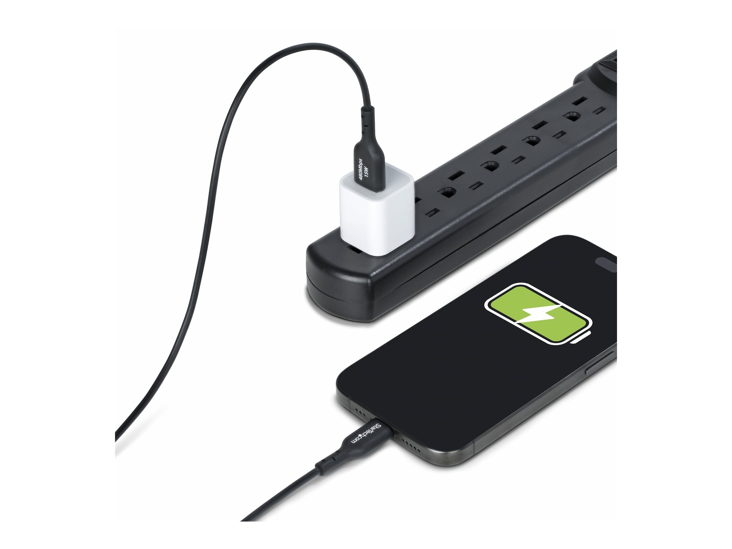 STARTECH.COM 2m USB-A auf USB-C Ladekabel USB-A auf Typ-C Ladekabel 3A Schnellladekabel USB 2.0 Datenubertragung M/M