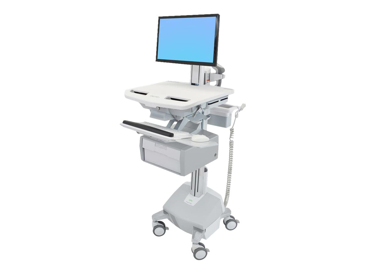 Vorderansicht des ERGOTRON StyleView Wagens mit LCD-Gelenk