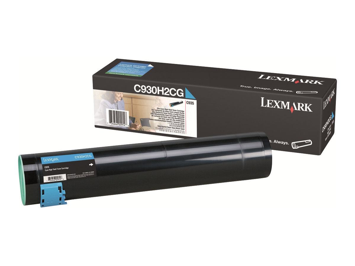 LEXMARK C935 Toner cyan Vorderansicht