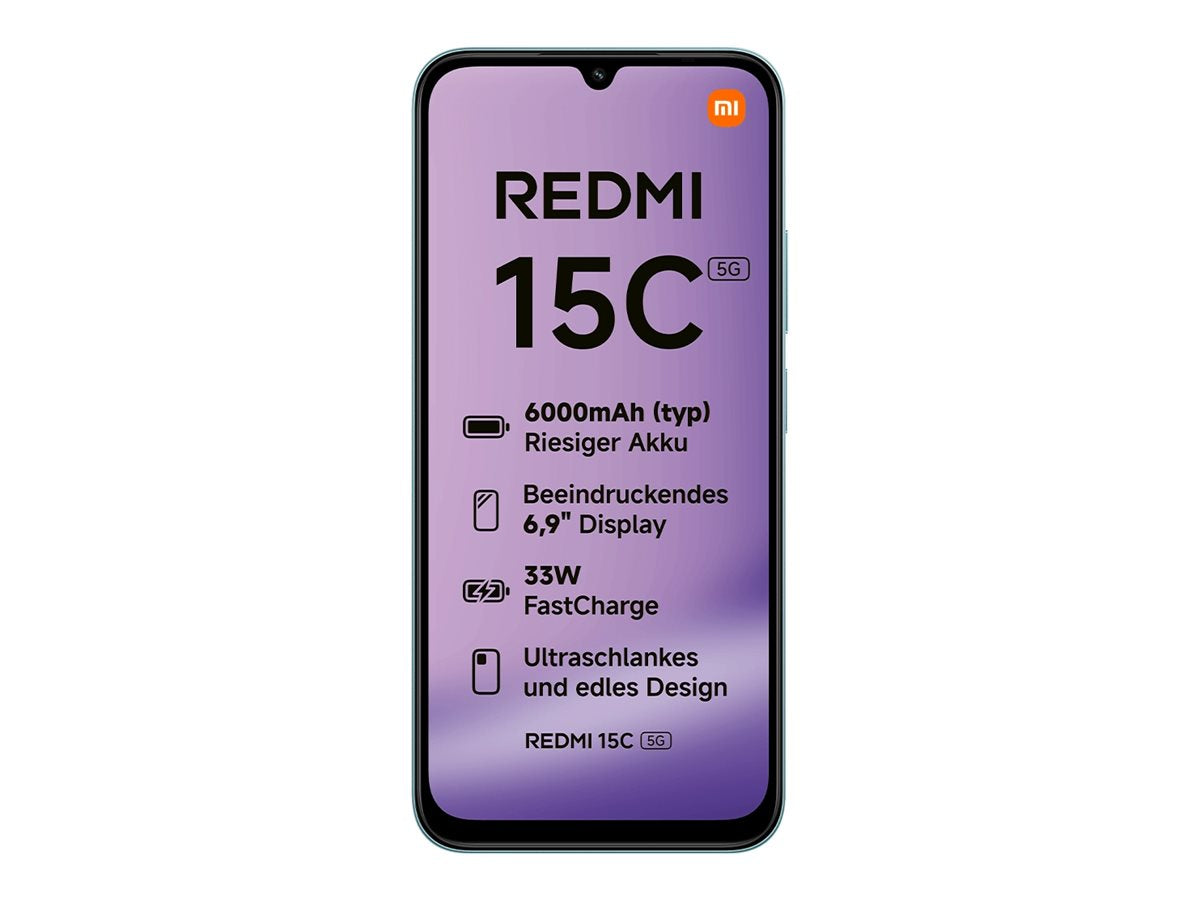 TELEKOM Xiaomi Redmi 15C 5G Smartphone Vorderansicht