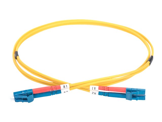 DIGITUS LWL Patchkabel LC/LC 09/125um Singelmode Duplex Halogenfrei gelb 5m Verpackung