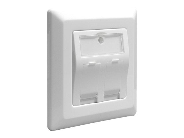 DELOCK Keystone Anschlussdose 2 Port - Vorderansicht