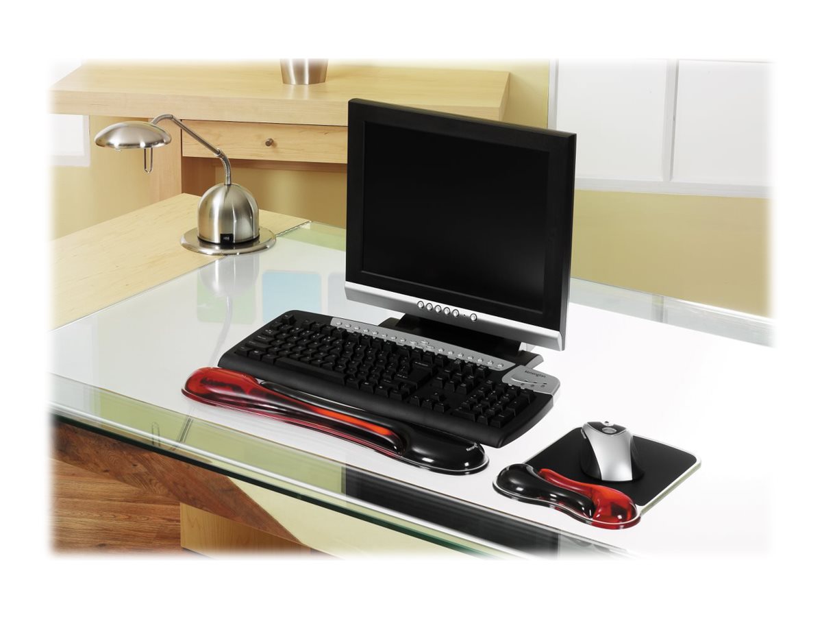 KENSINGTON Duo Gel Auflage für Tastatur rot schwarz - Detailansicht