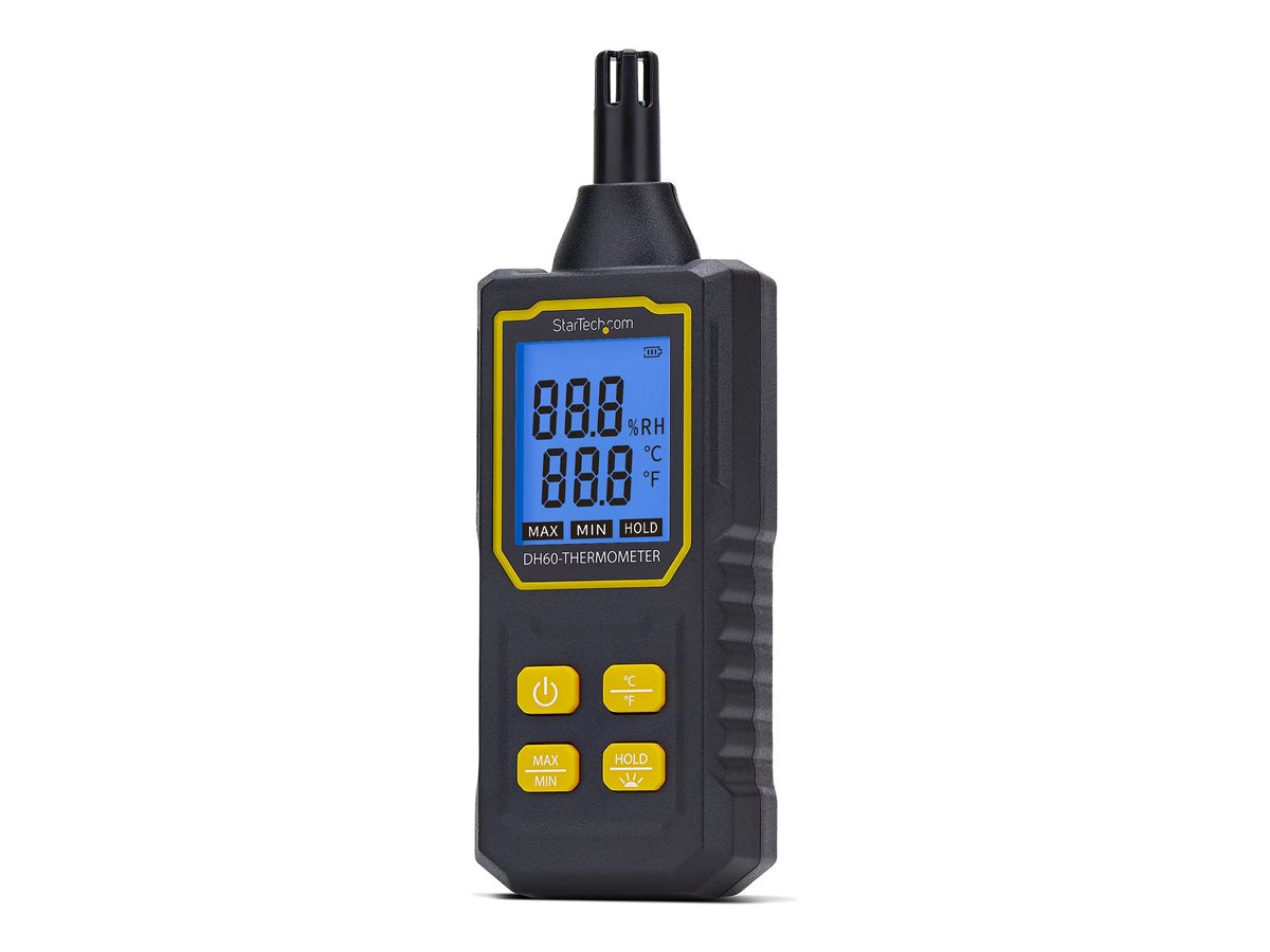 STARTECH.COM Tragbares Digitales Thermo Hygrometer mit grossem LCD Mini Thermometer und Luftfeuchtigkeitsmessgerät fur Buro