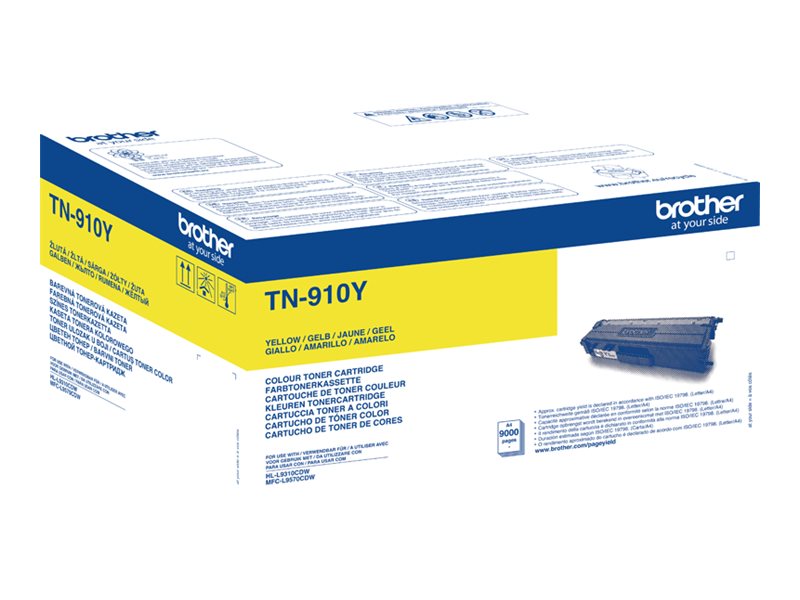 BROTHER TN-910Y Toner Cartridge Gelb Verpackung