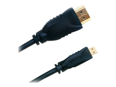 JJ COMPUTER JOUJYE AVC 105-1,0m HDMI/micro HDMI schwarz - Vorderansicht