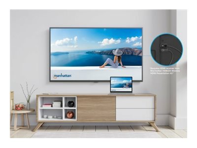 MANHATTAN 1080p Wireless HDMI-Displayadapter mit HDMI-Sendemodul benötigt Empfangsmodul des Wireless HDMI-Präsentationssets 208420