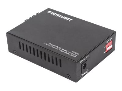 INTELLINET Gigabit PoE+ Medienkonverter Seitenansicht