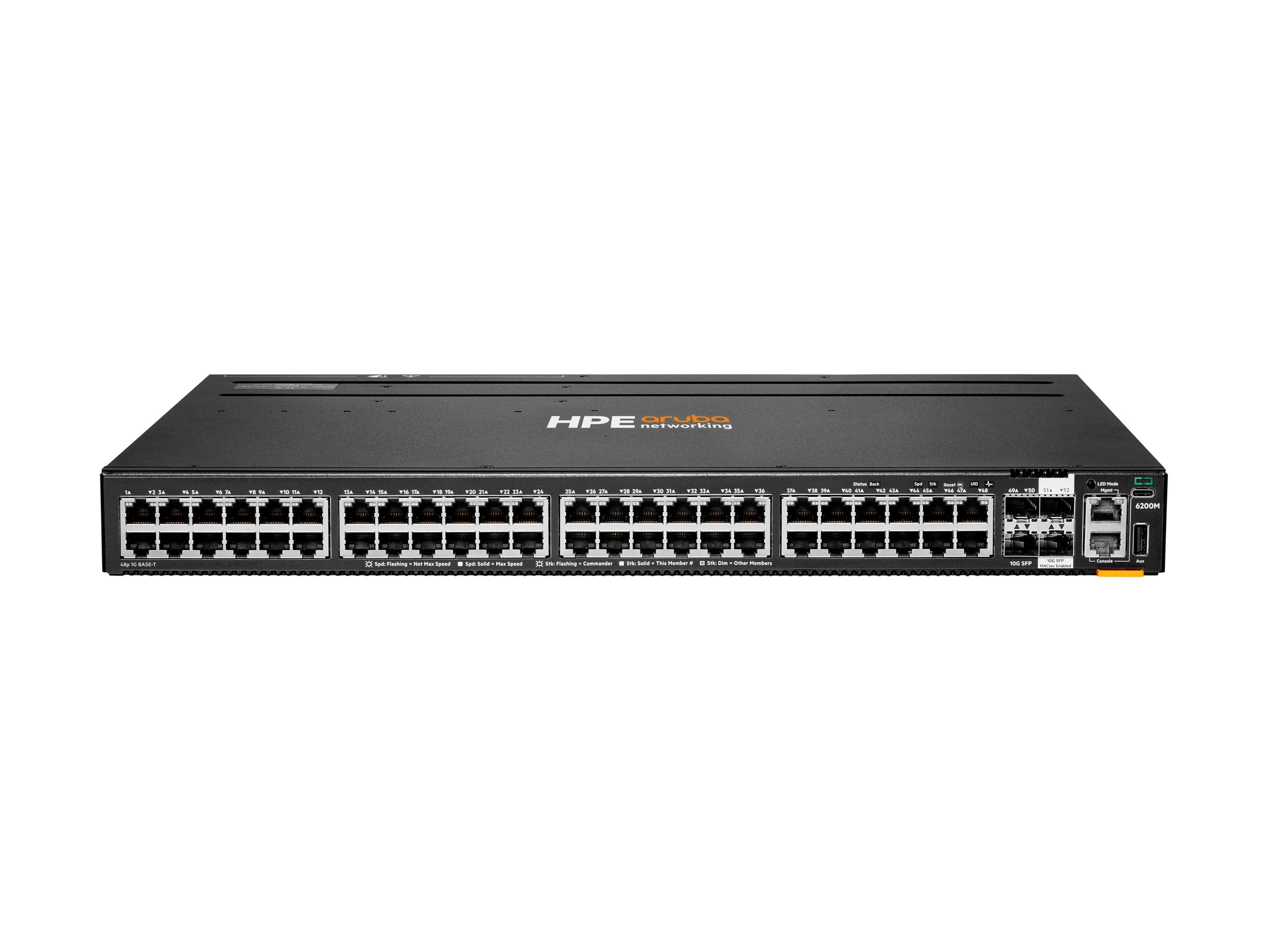 ARUBA HPE Aruba 6200M 48G 4SFP+ Switch Detailansicht