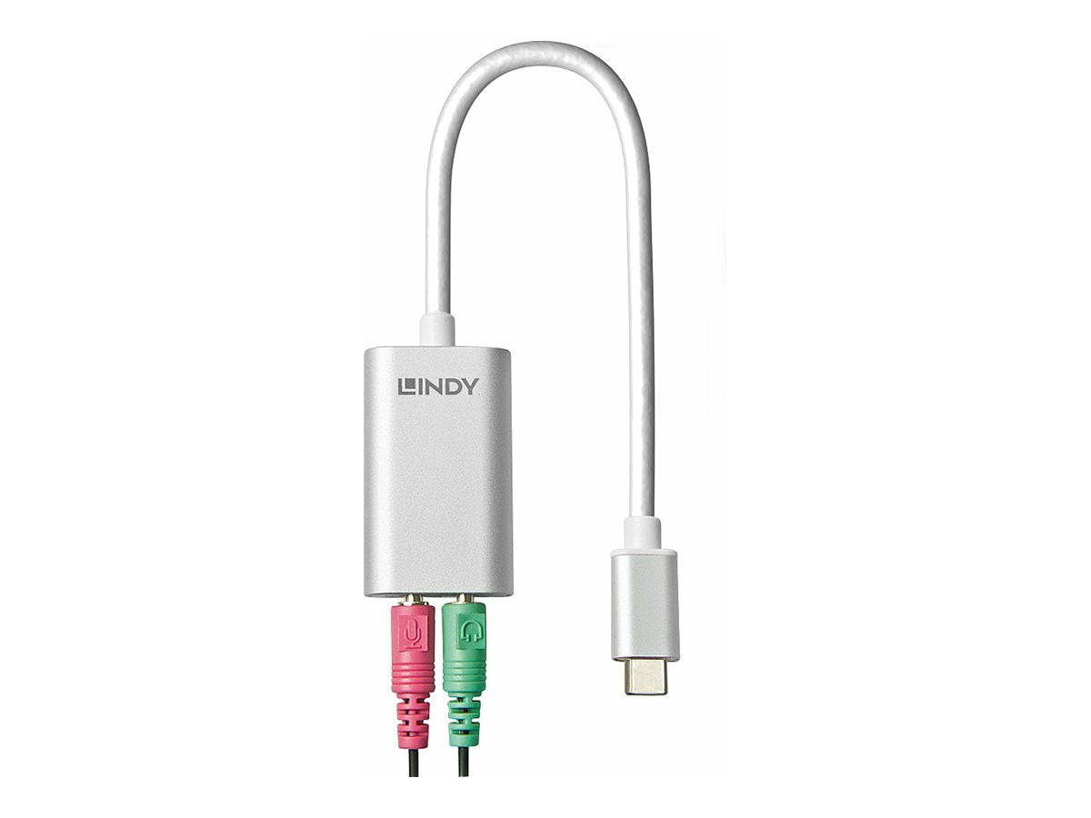 LINDY USB Typ C Audio Adapter Vorderansicht