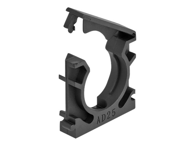 DELOCK Kabelschlauchhalter mit Verschlussclip 25mm - Vorderansicht