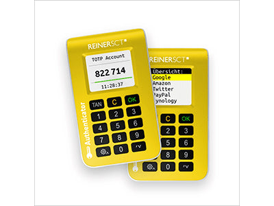 REINER KARTENGERÄTE Authenticator gelb Verpackung