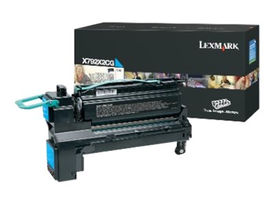 LEXMARK X792 Toner cyan Vorderansicht