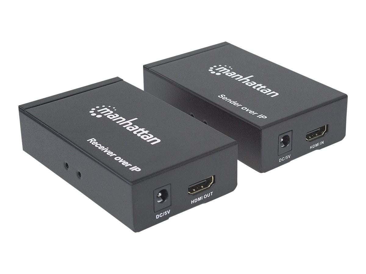 MANHATTAN 1080p HDMI over IP Extender Kit - Anschlussmöglichkeiten