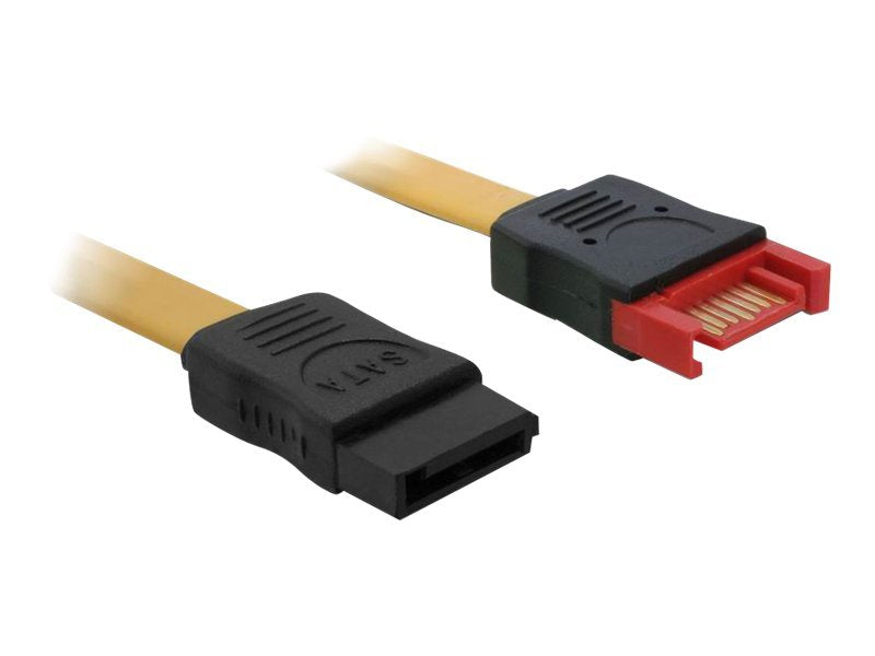 DELOCK SATA Kabel 100cm Verlängerung St/Bu Vorderansicht