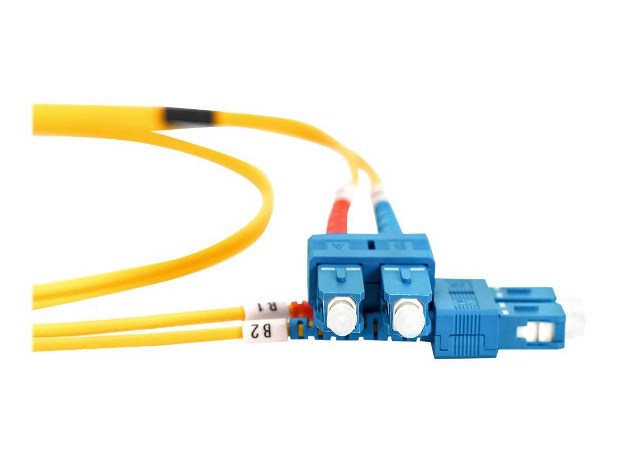 DIGITUS LWL Patchkabel SC zu SC OS2 Singlemode 09/125 m Duplex, Anschlussansicht
