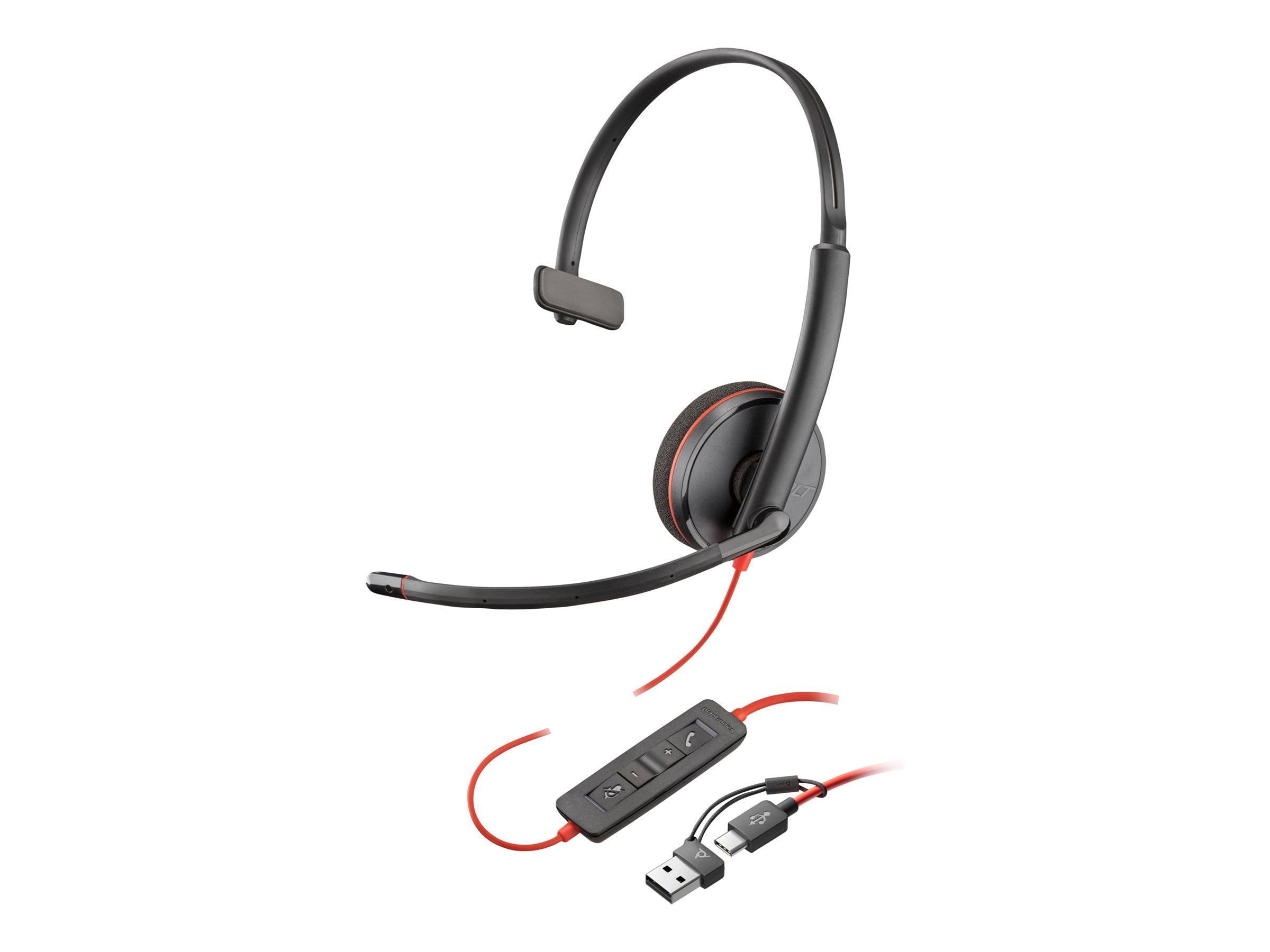 HP Poly Blackwire 3210 Monaural USB-C Headset Vorderansicht