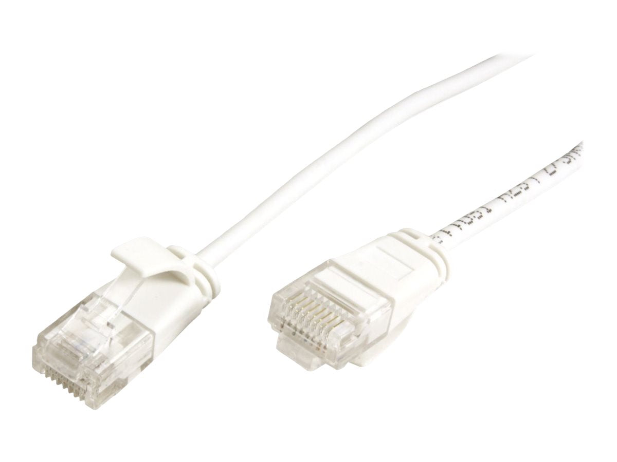 ROLINE GREEN UTP Patchkabel Kat.6A Class EA LSOH slim weiss 1m - Vorderansicht